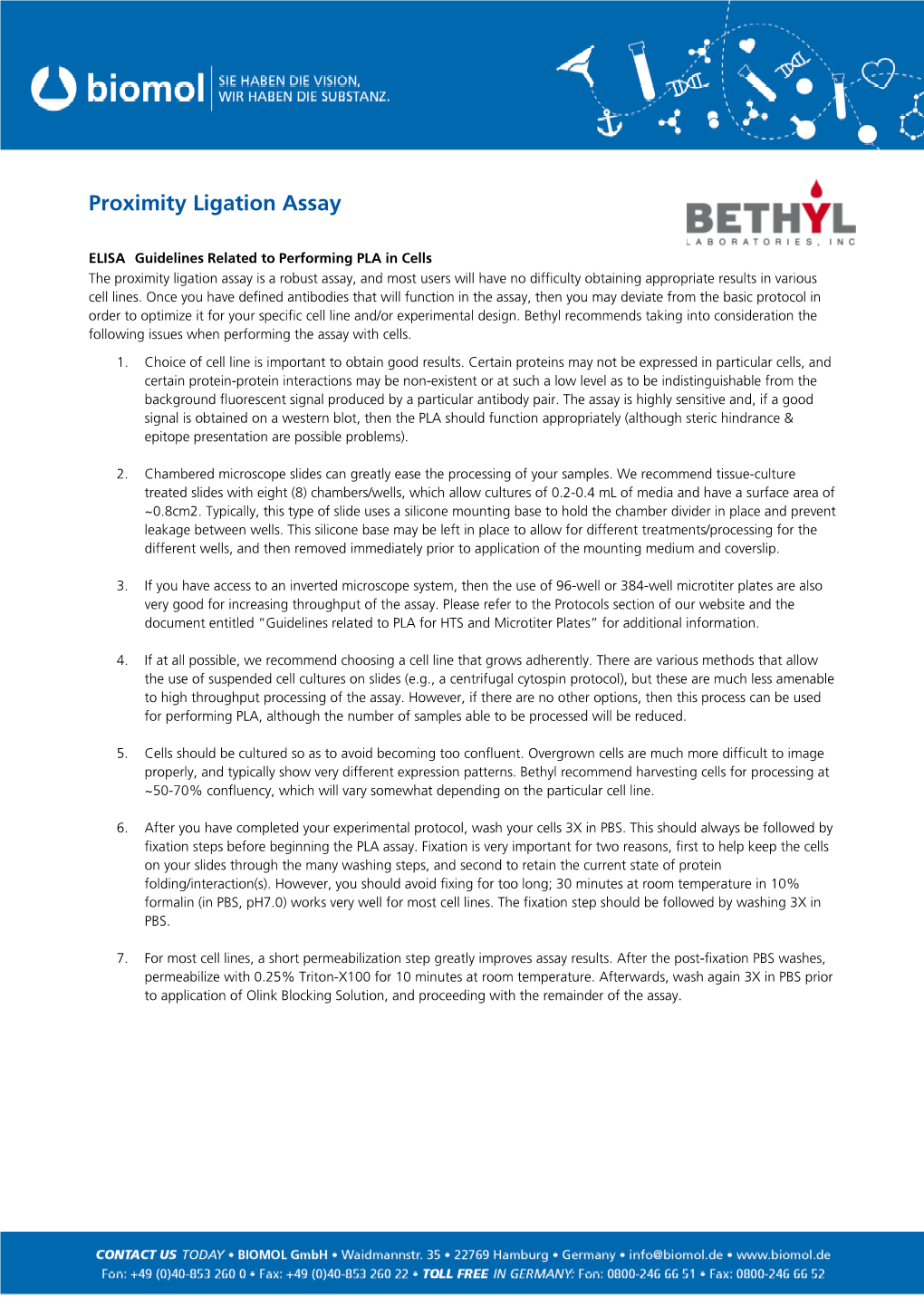 Proximity Ligation Assay