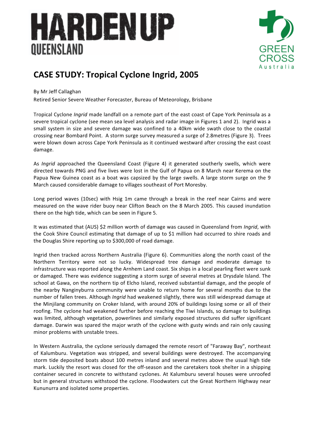 Tropical Cyclone Ingrid, 2005