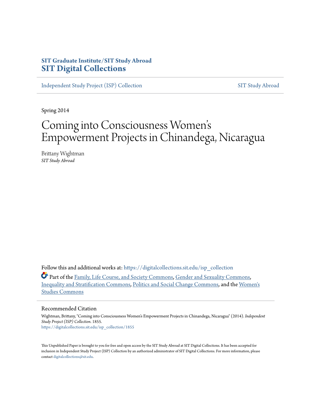 Coming Into Consciousness Women's Empowerment Projects In