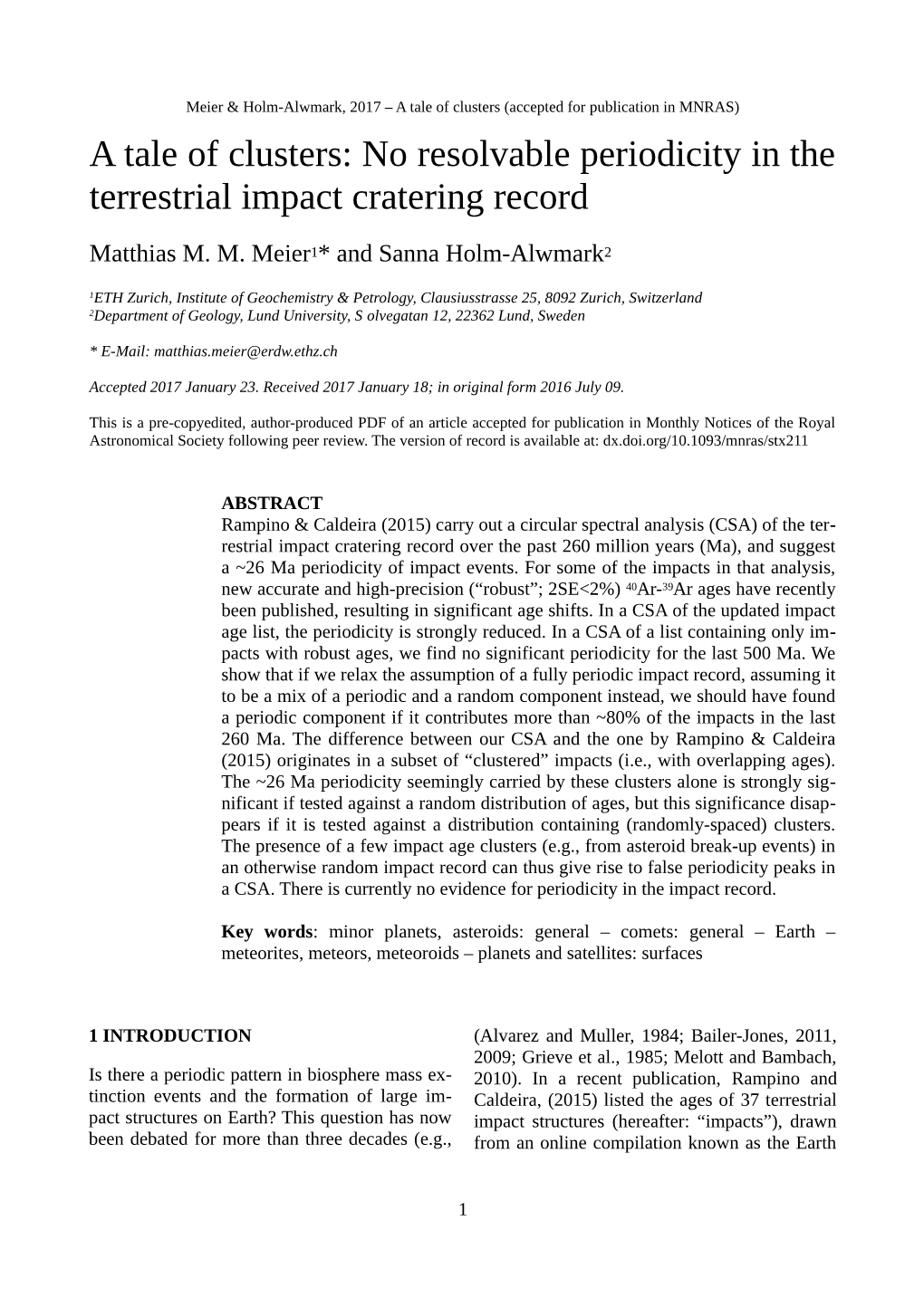 A Tale of Clusters: No Resolvable Periodicity in the Terrestrial Impact Cratering Record