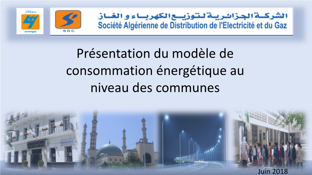 Présentation Du Modèle De Consommation Énergétique Au Niveau Des Communes