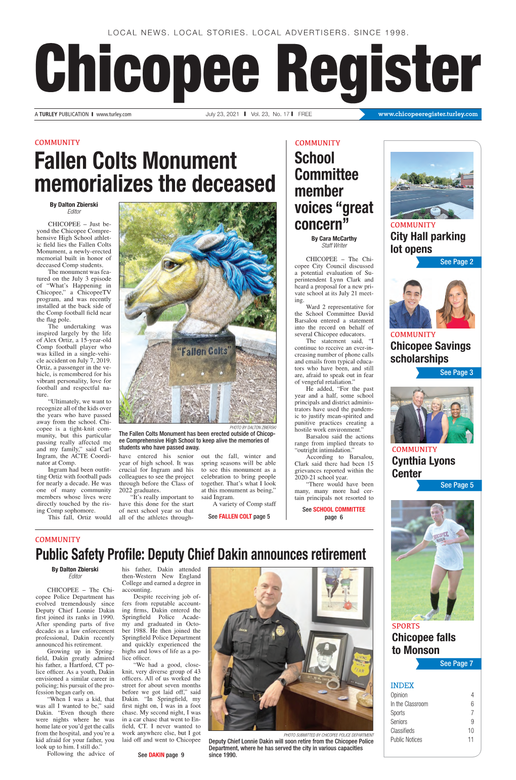 Fallen Colts Monument Memorializes the Deceased