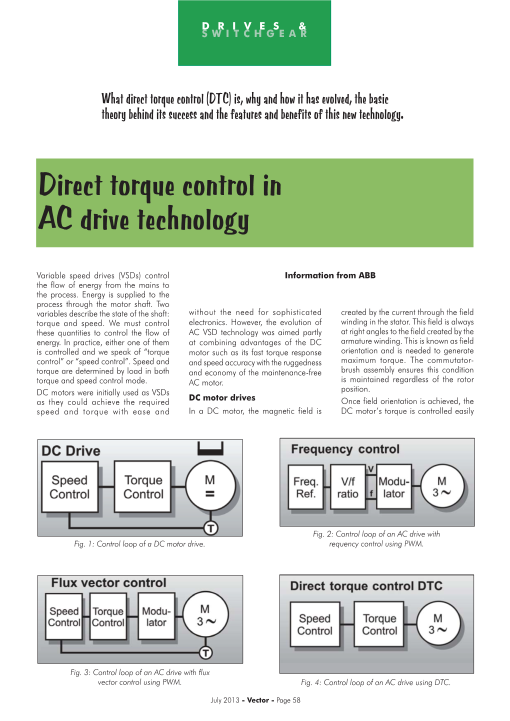 Direct Torque Control in AC Drive Technology