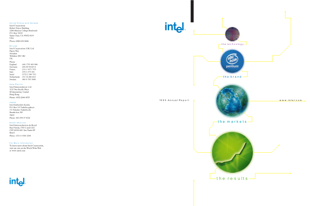 Intel Corporation Annual Report 1996