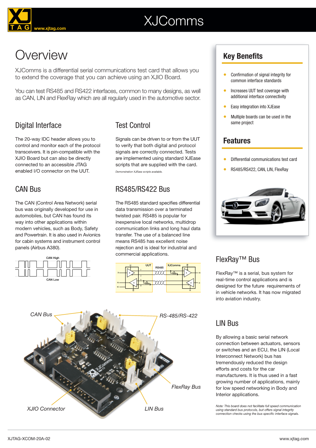 Xjcomms Product Sheet