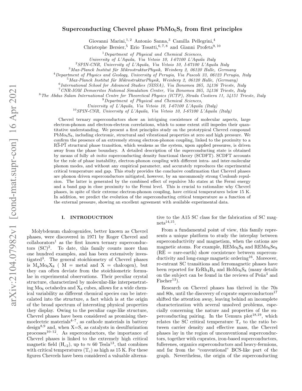 Superconducting Chevrel Phase Pbmo $ {6} $ S $ {8} $ from First Principles