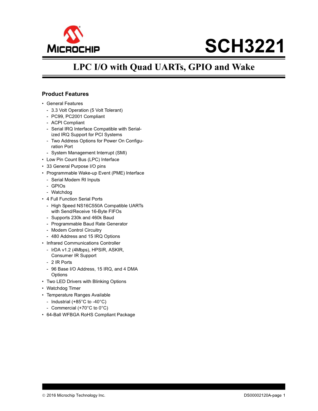 SCH3221 Data Sheet