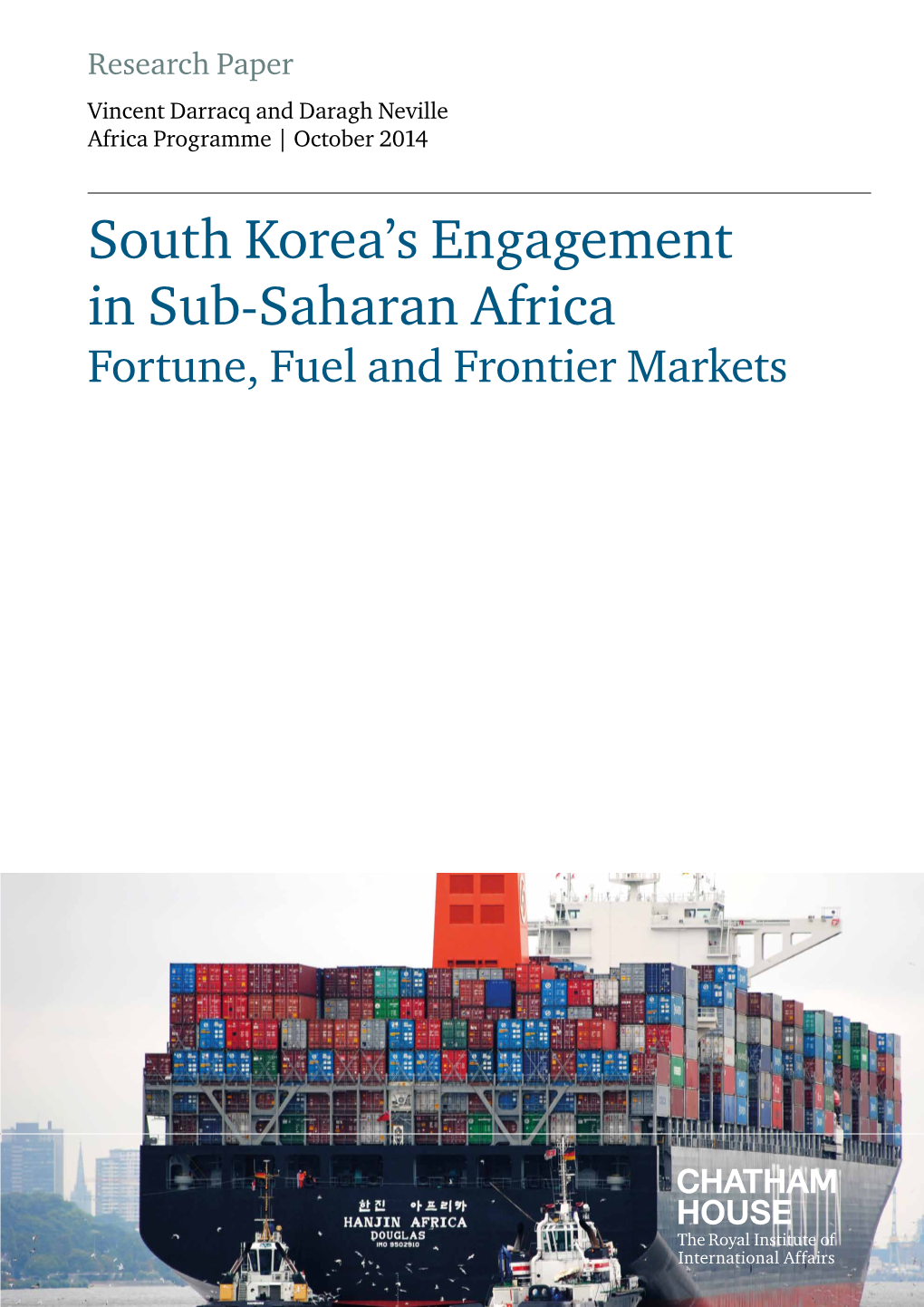 South Korea's Engagement in Sub-Saharan Africa