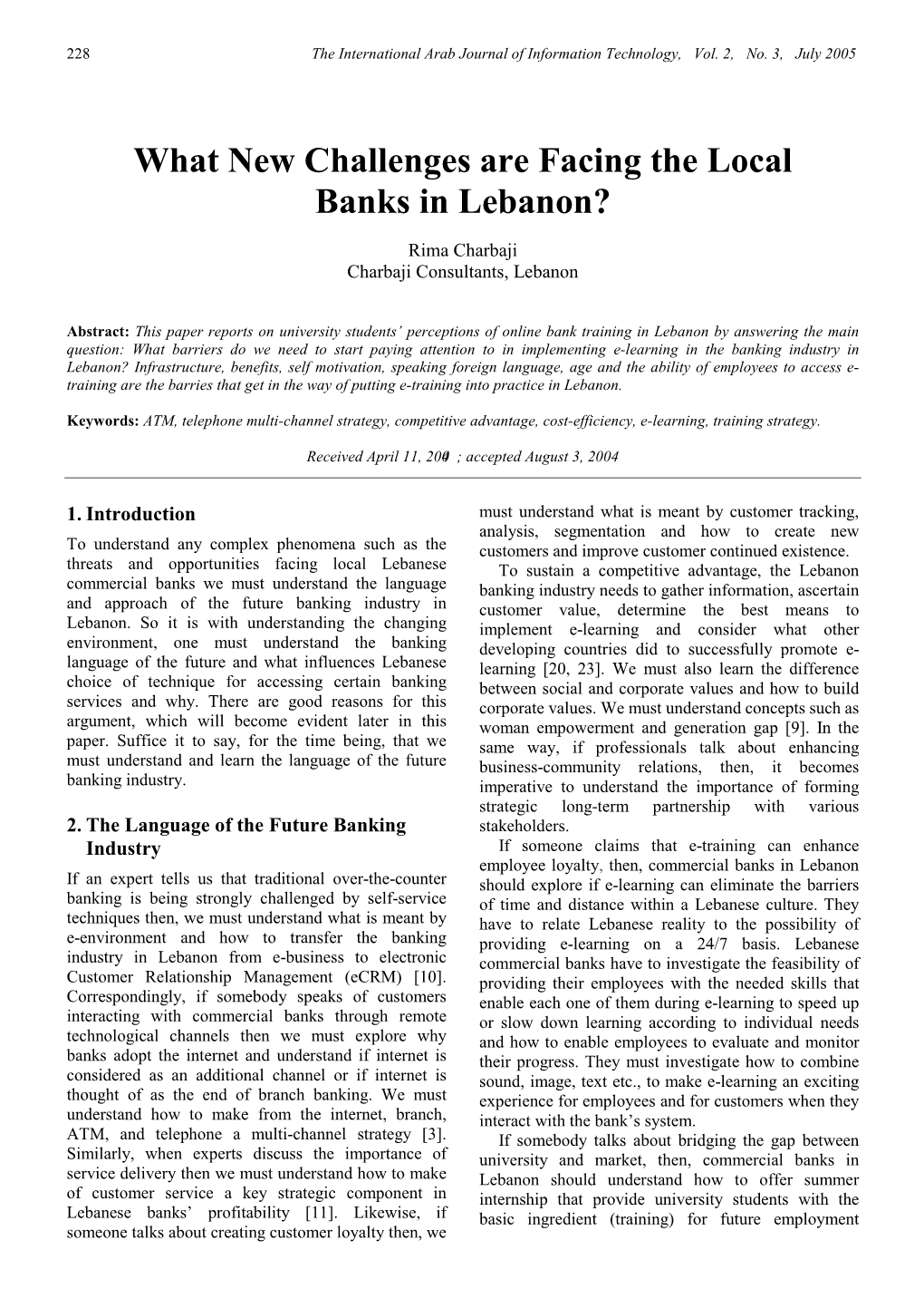 What New Challenges Are Facing the Local Banks in Lebanon?