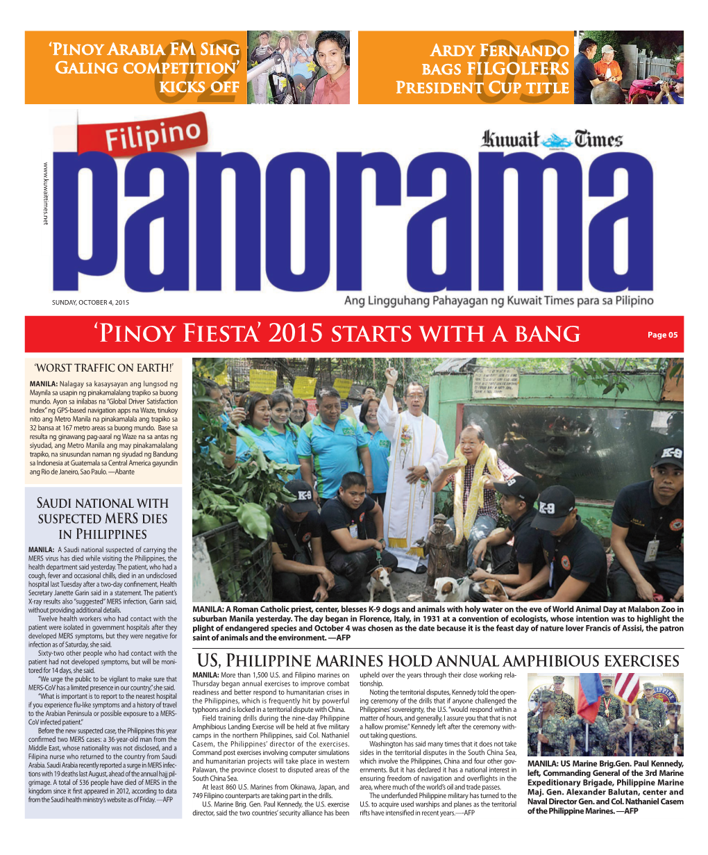 Pinoy Fiesta’ 2015 Starts with a Bang Page 05