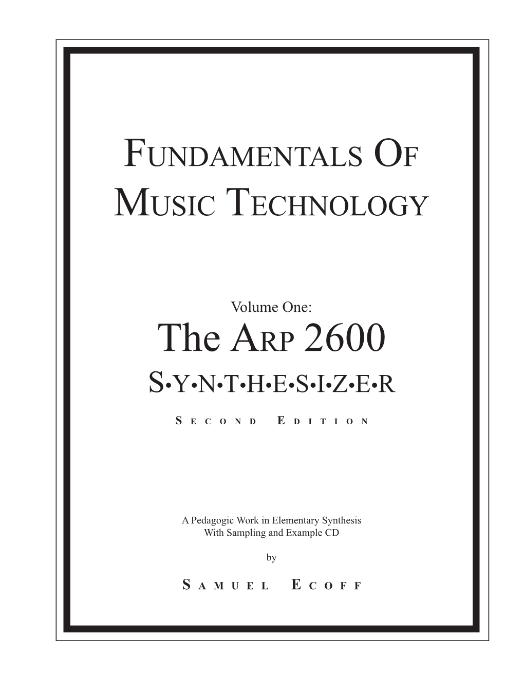 ARP 2600 Book