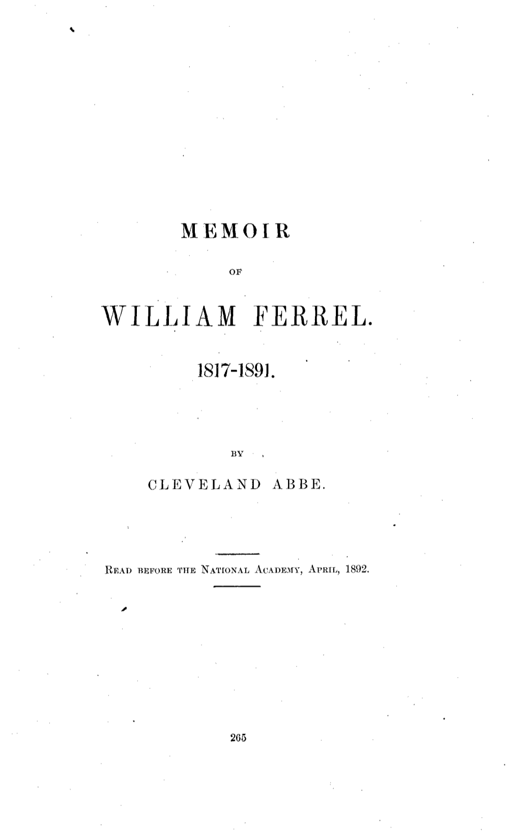 William Ferrel