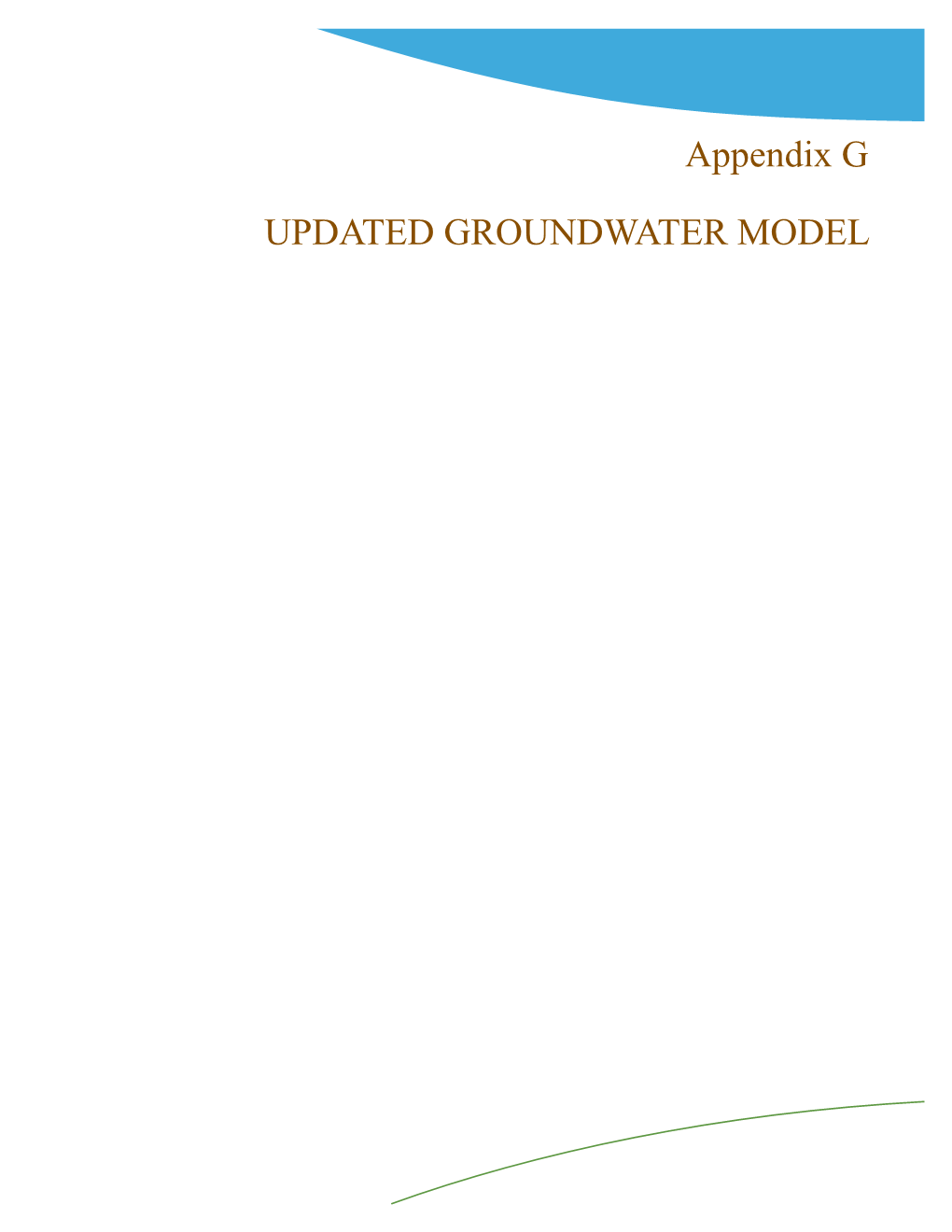 GROUNDWATER MODEL Kennedy/Jenks Consultants