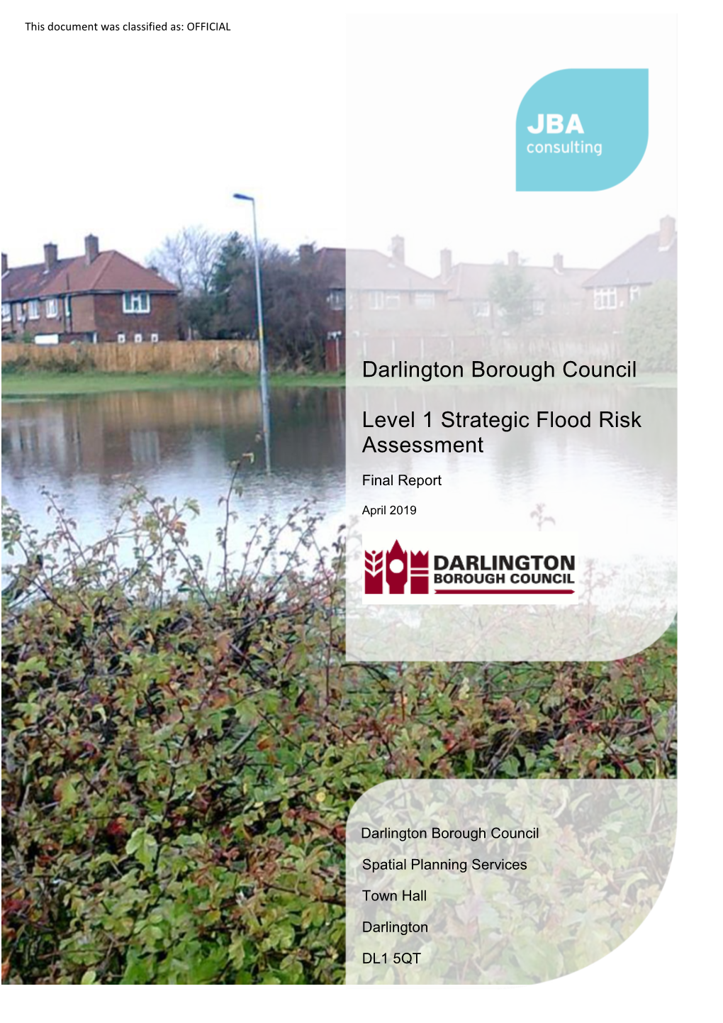 Darlington Borough Council Level 1 Strategic Flood Risk Assessment Final Report April 2019