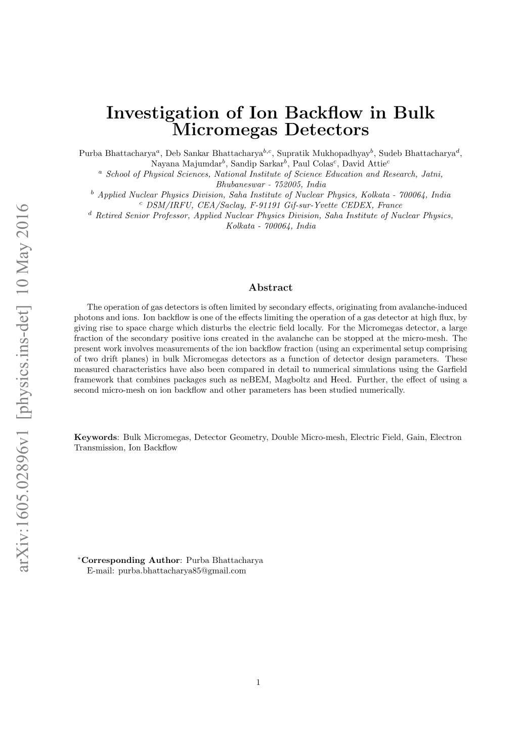 Investigation of Ion Backflow in Bulk Micromegas Detectors