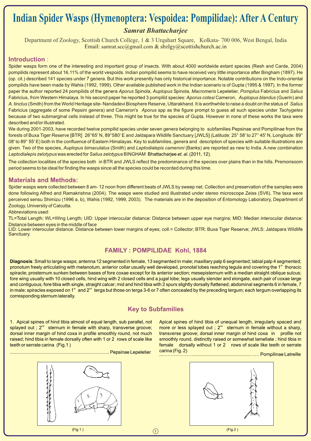 Indian Spider Wasps (Hymenoptera: Vespoidea: Pompilidae): After A