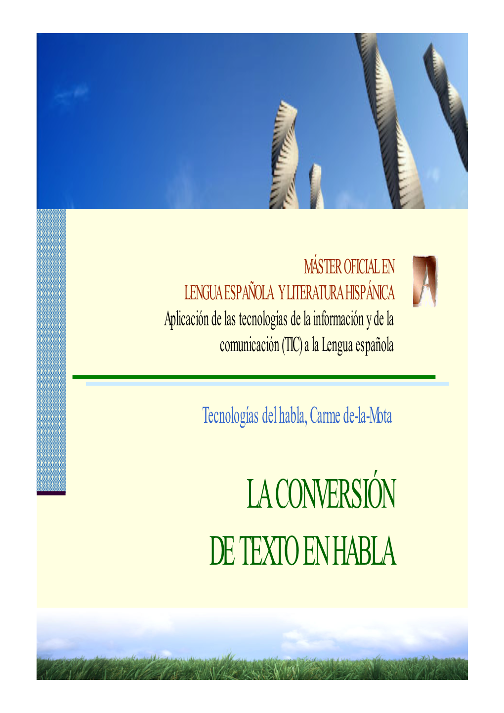 4. La Conversión De Texto En Habla