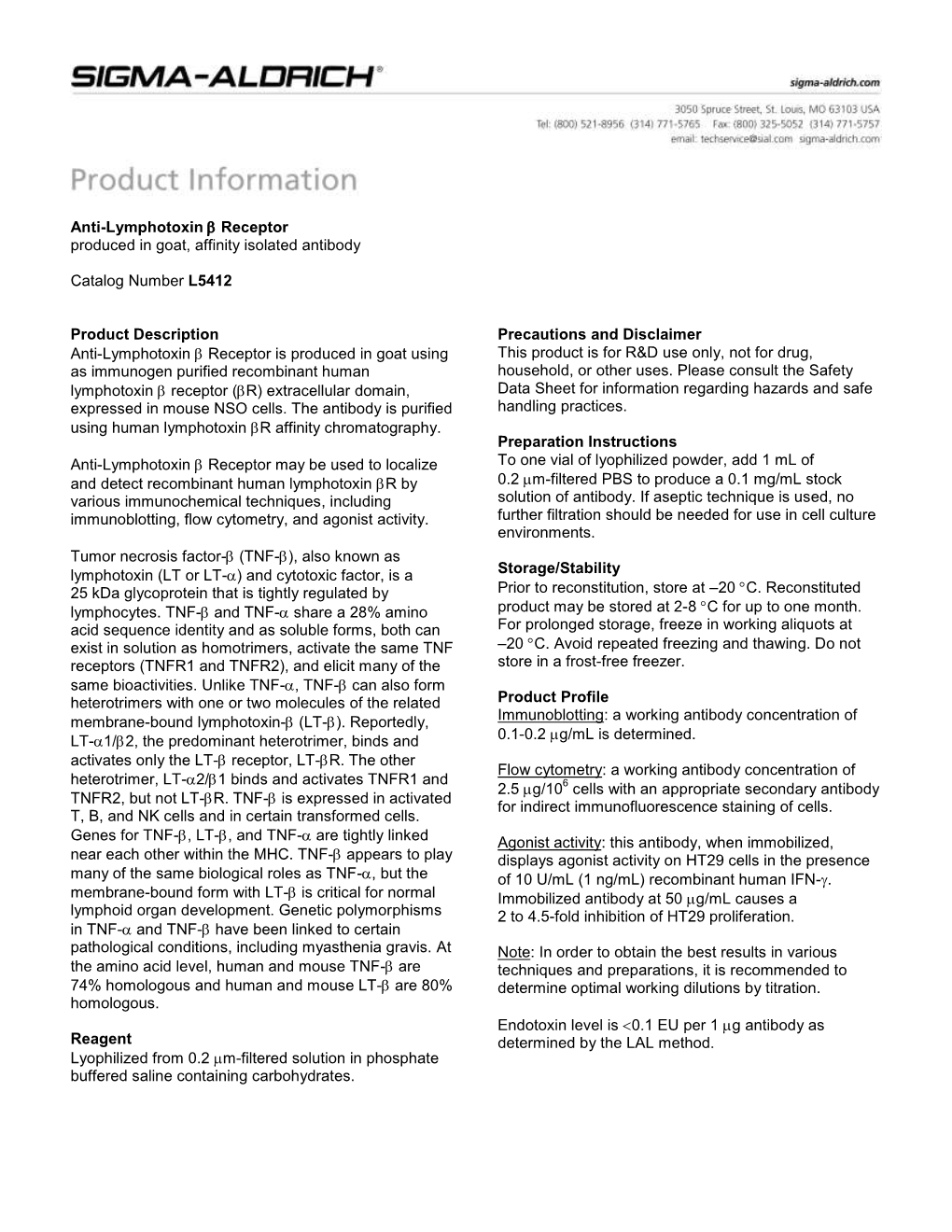 Anti-Lymphotoxin Beta Receptor