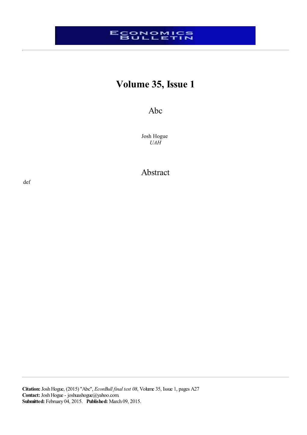 Volume 35, Issue 1