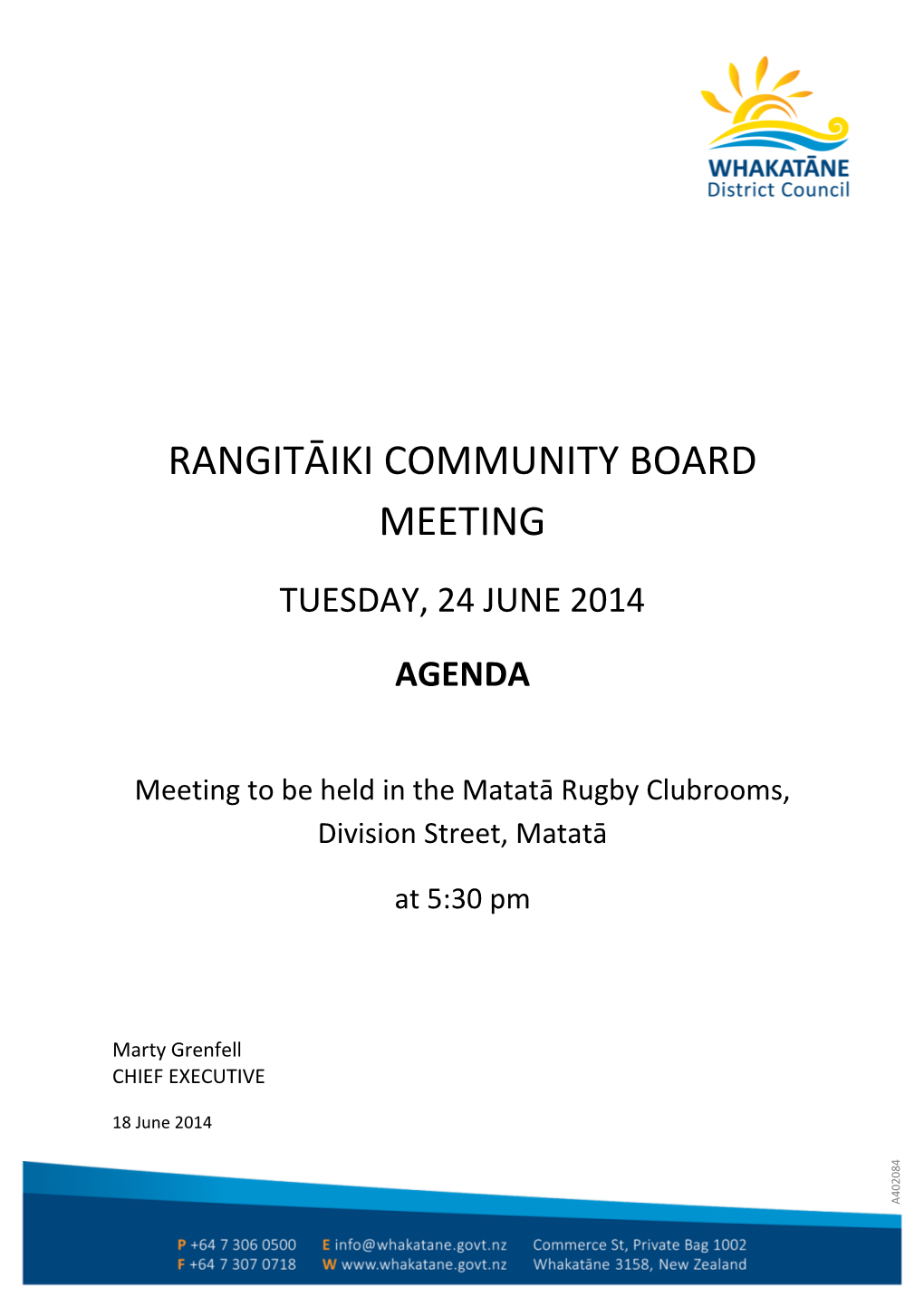 Rangitaiki Community Board 24 June 2014