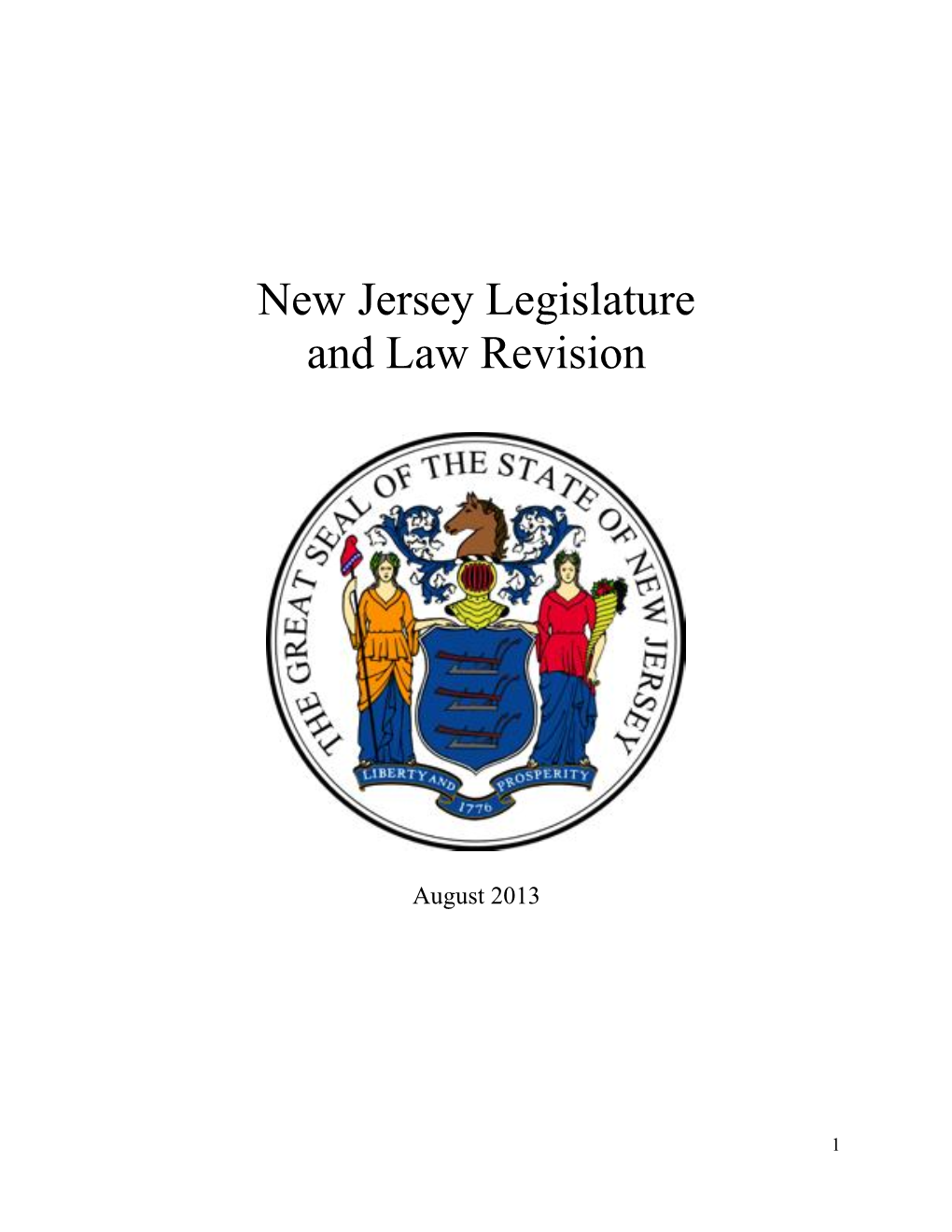 New Jersey Legislature and Law Revision