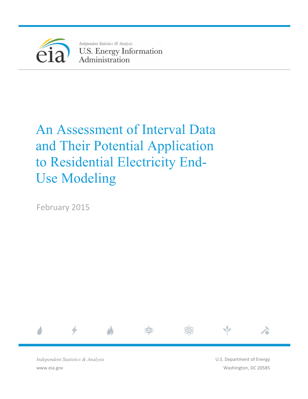 An Assessment of Interval Data and Their Potential Application to Residential Electricity End- Use Modeling