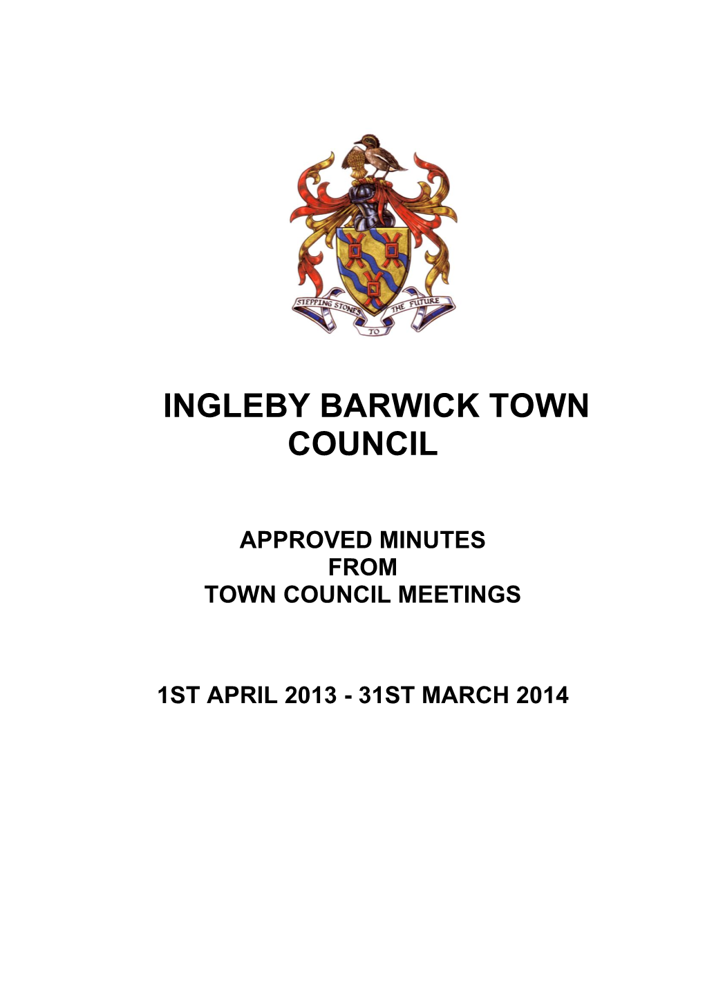 Approved Minutes from Town Council Meetings 1St April 2013