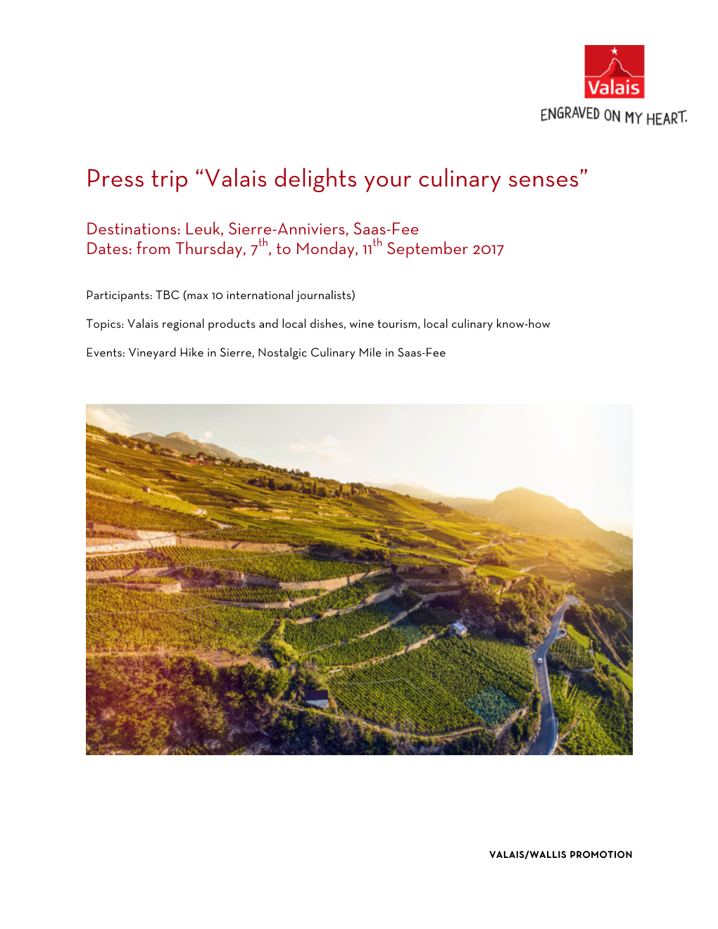 Valais Delights Your Culinary Senses”