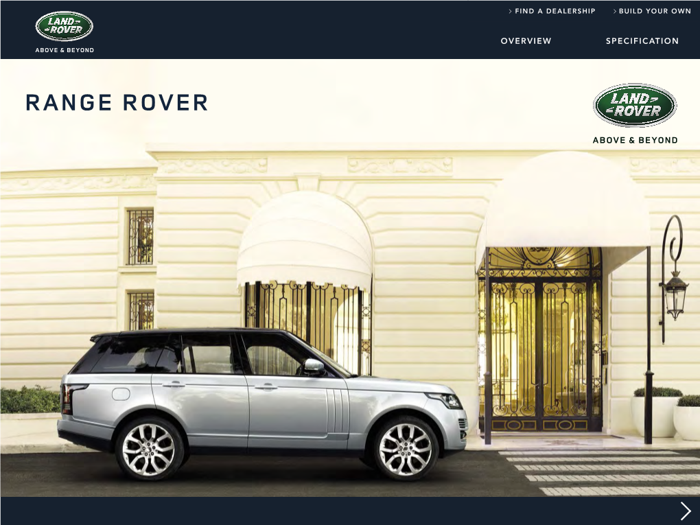 Range Rover Find a Dealership Build Your Own