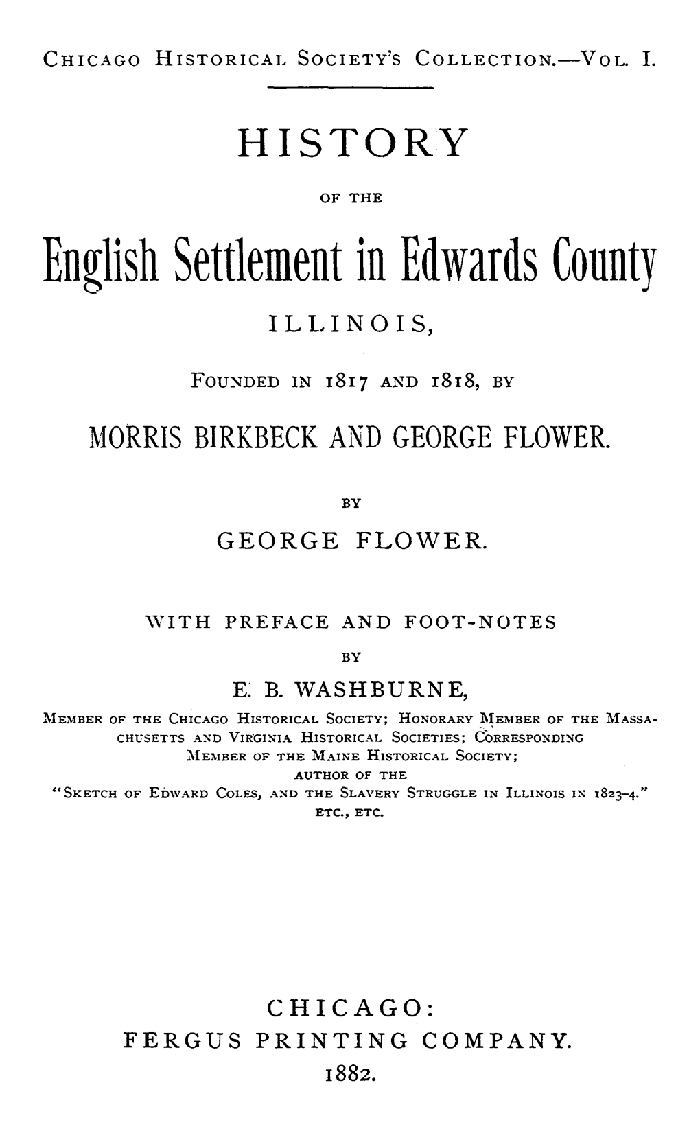 English Settlement in Edwards County IL 1