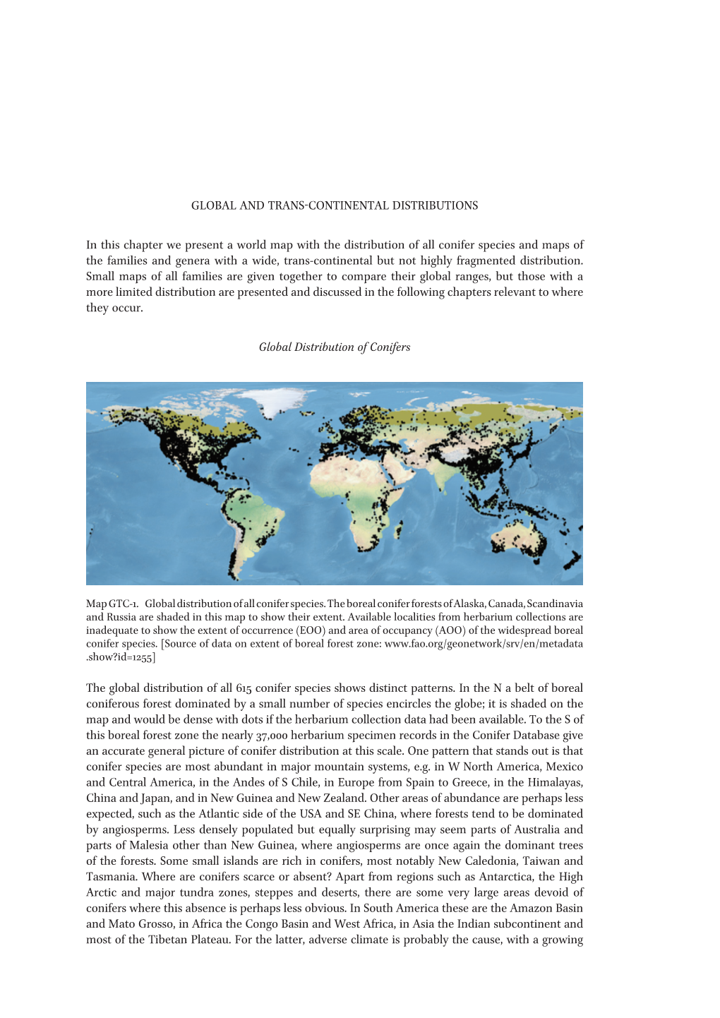 Global and Trans-Continental Distributions in This Chapter We