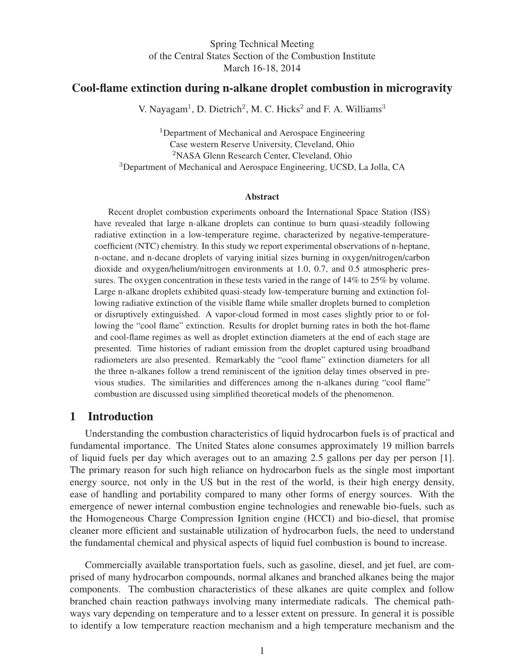 Cool-Flame Extinction During N-Alkane Droplet Combustion in Microgravity