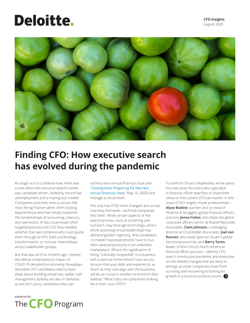 Finding CFO: How Executive Search Has Evolved During the Pandemic