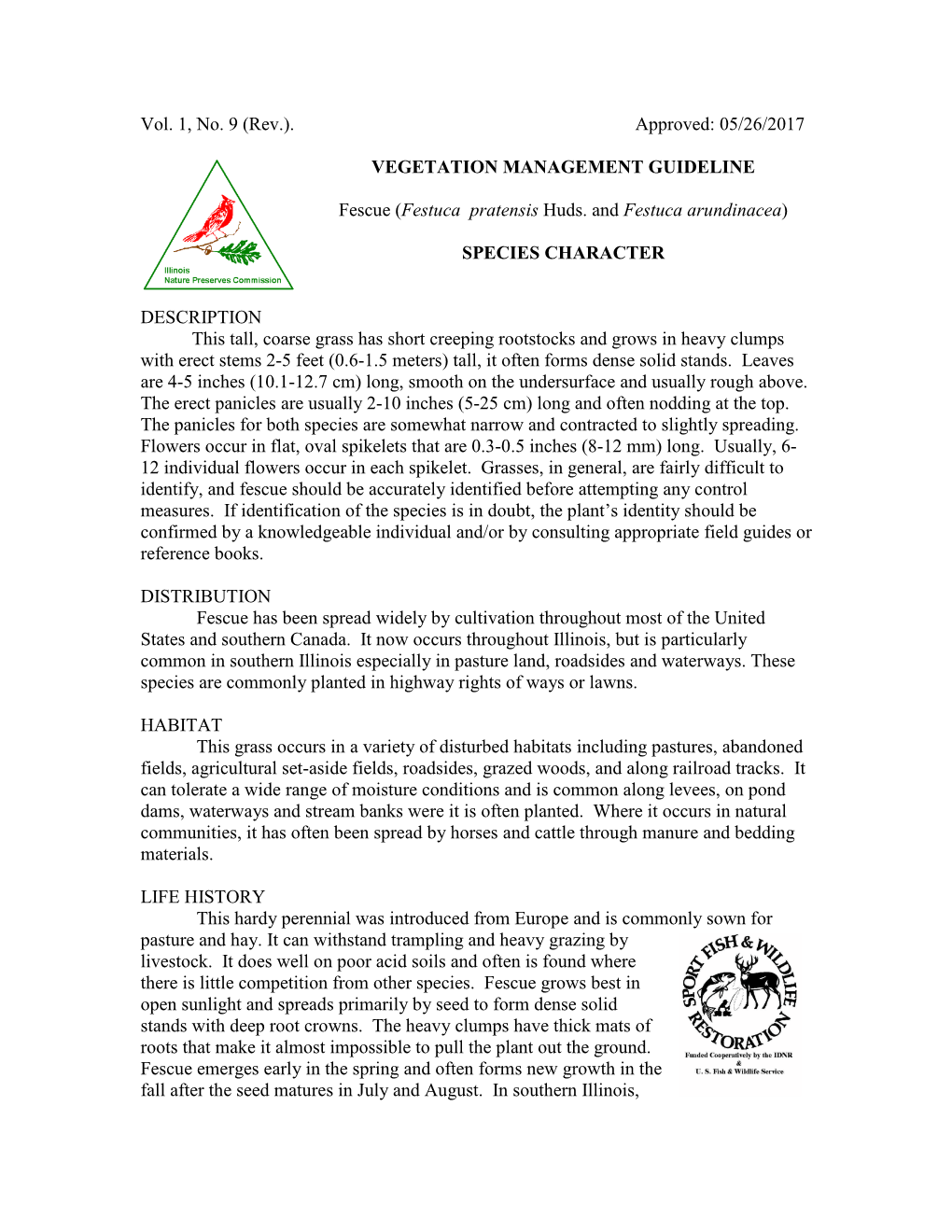 05/26/2017 Vegetation Management