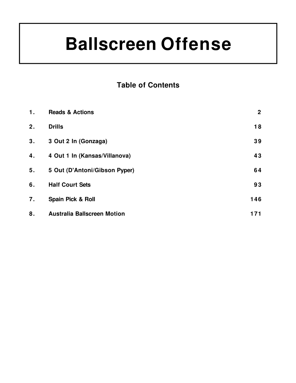 Ballscreen Offense