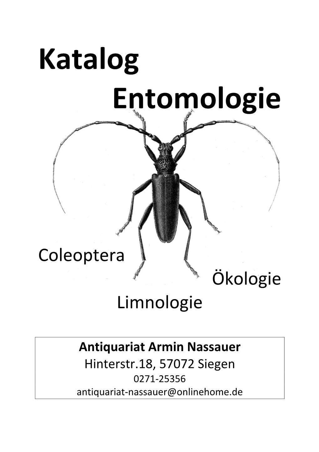Katalog Entomologie