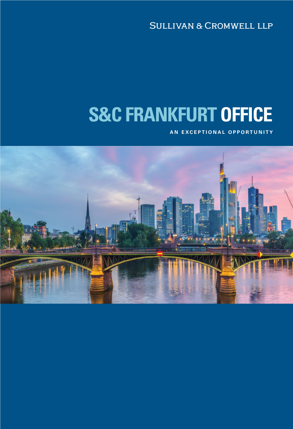 S&C Frankfurt Recruiting Brochure