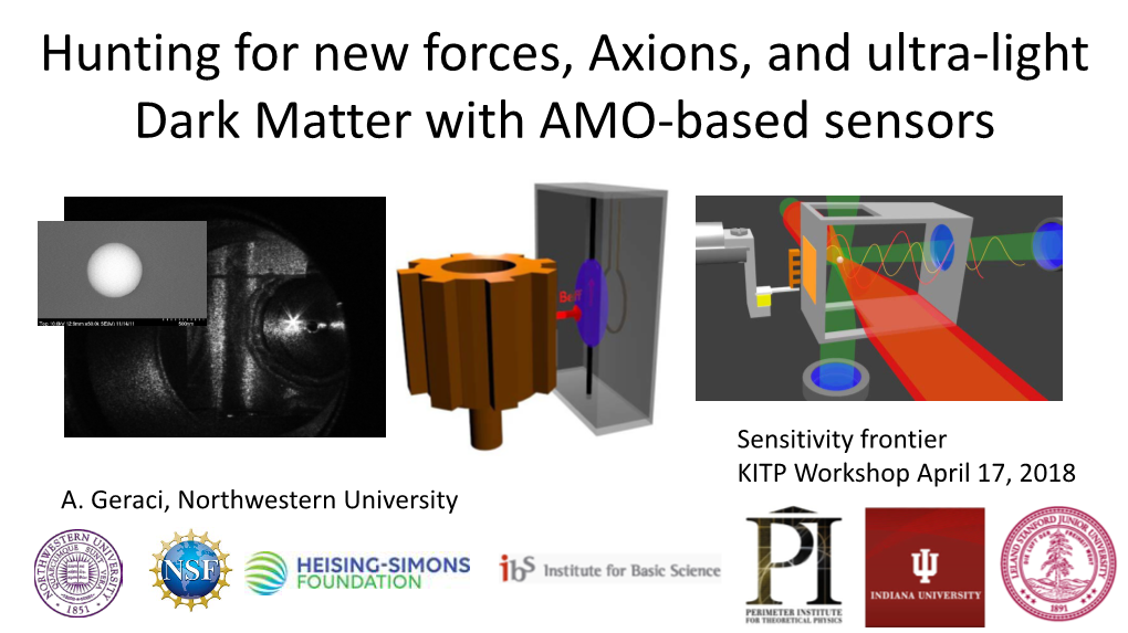 Hunting for New Forces, Axions, and Ultra-Light Dark Matter with AMO-Based Sensors