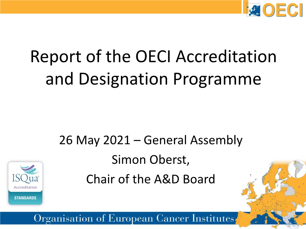 Download OECI General Assembly – 2 Session: the Working Groups