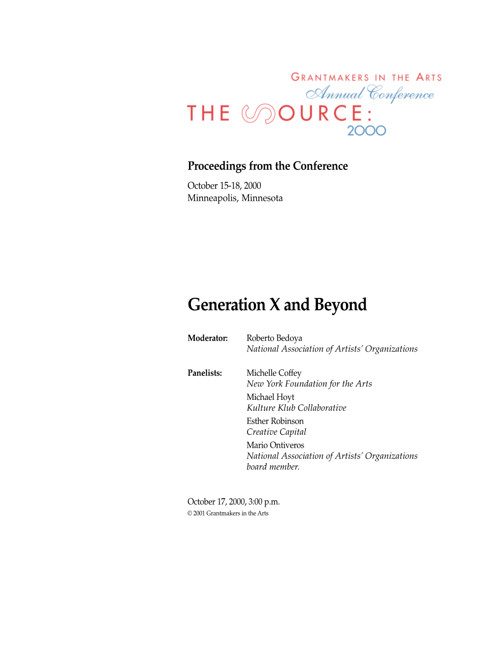 Generation X and Beyond