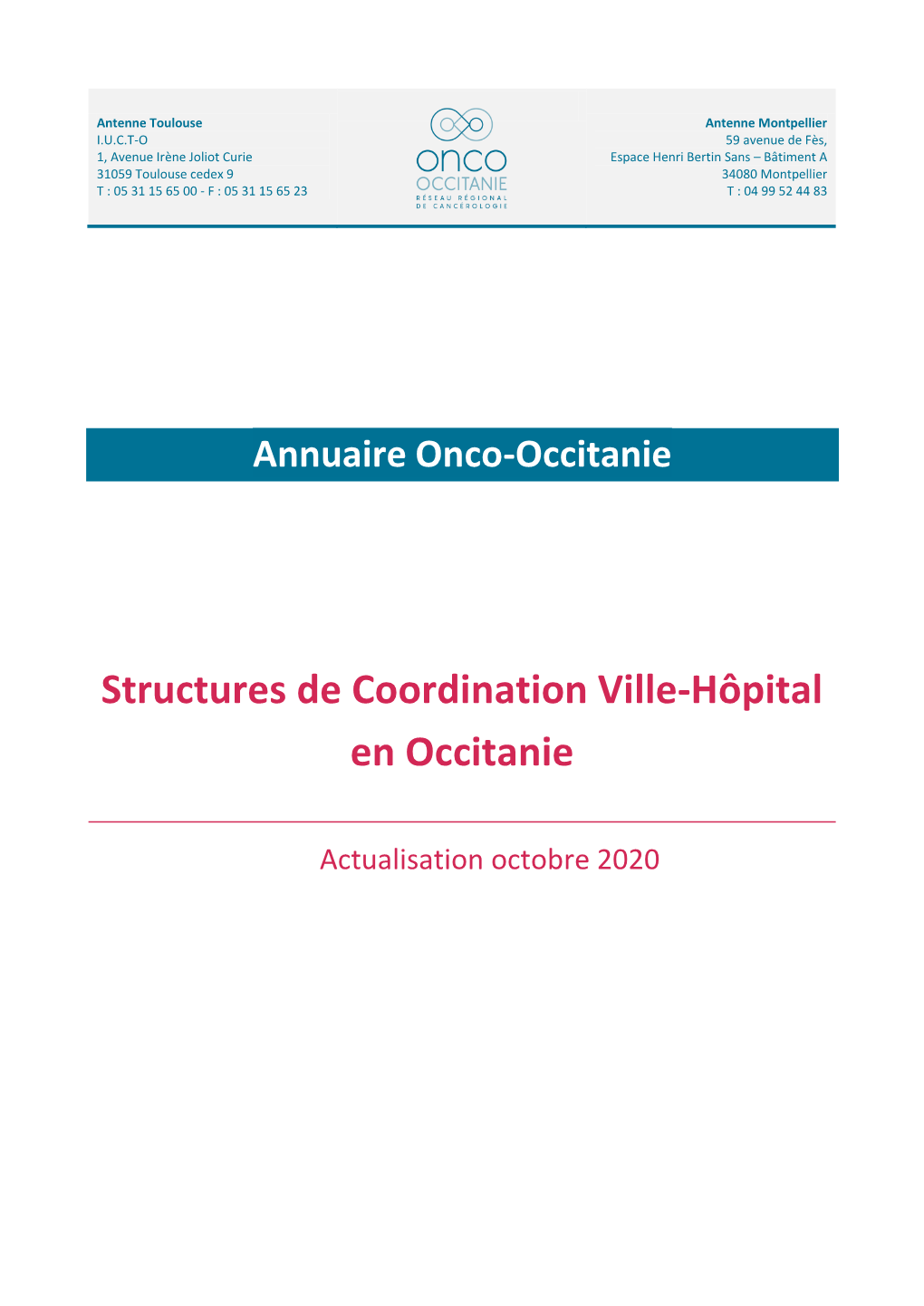 Structures De Coordination Ville-Hôpital En Occitanie