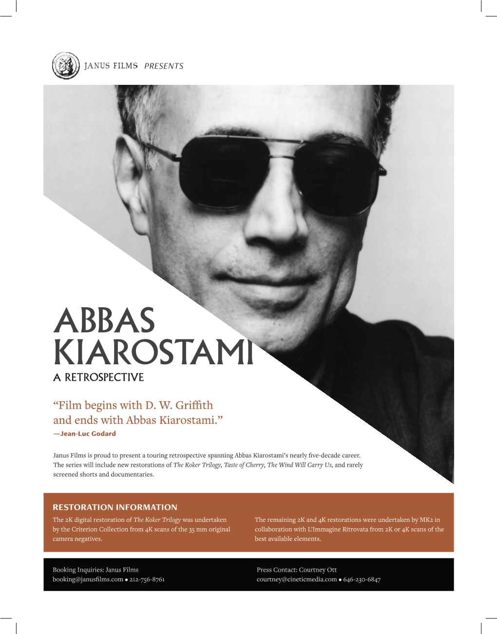 Abbas Kiarostami a Retrospective