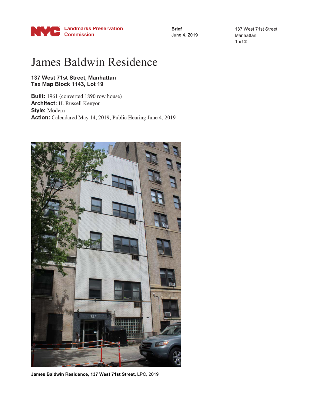 James Baldwin Residence