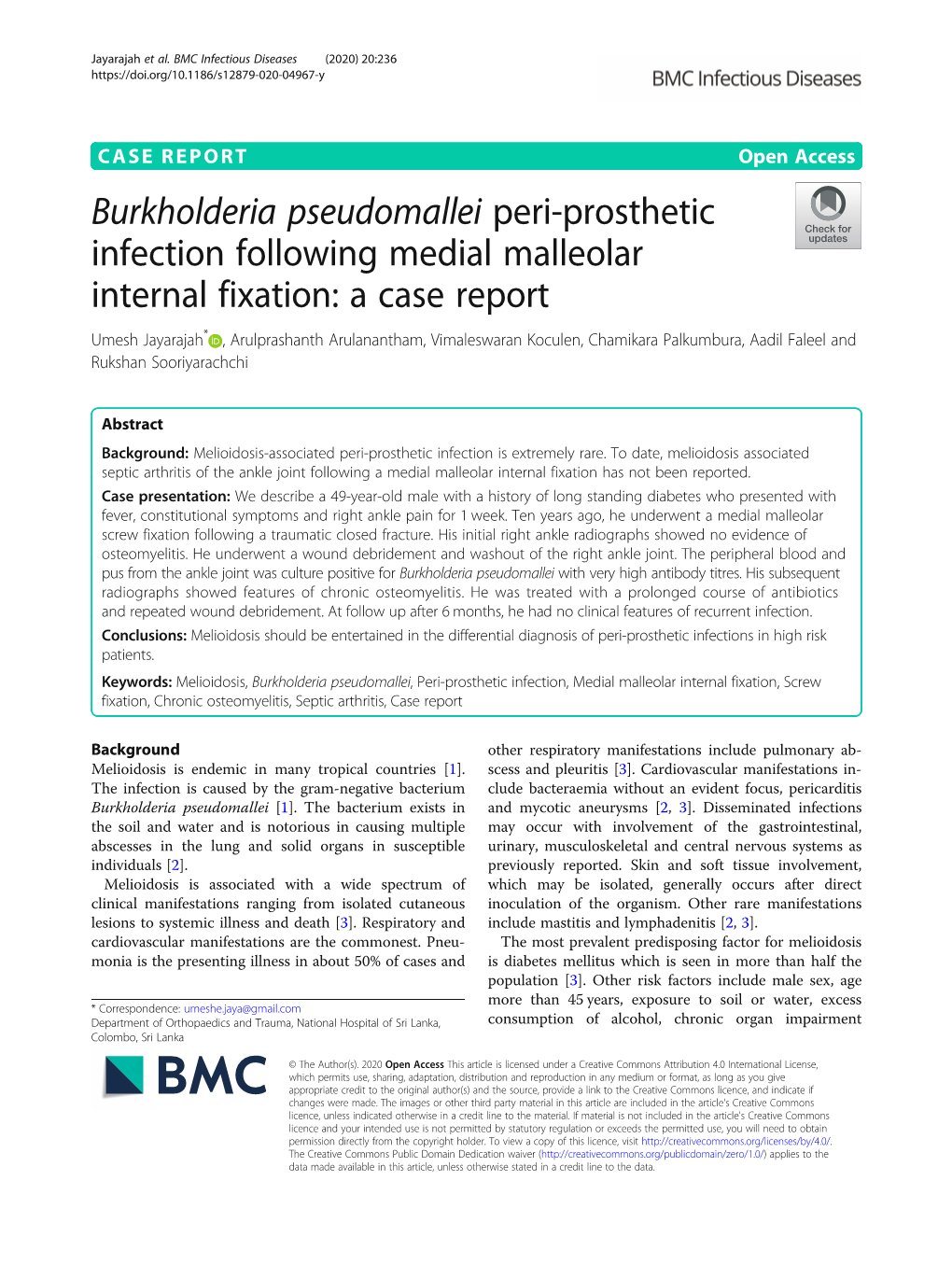 Burkholderia Pseudomallei