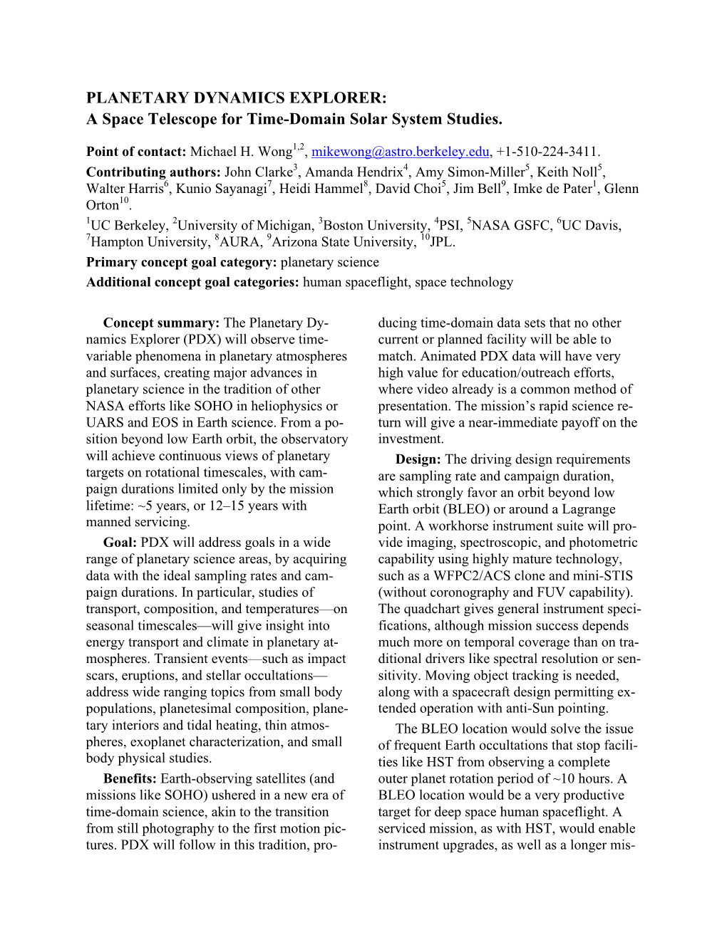 A Space Telescope for Time-Domain Solar System Studies