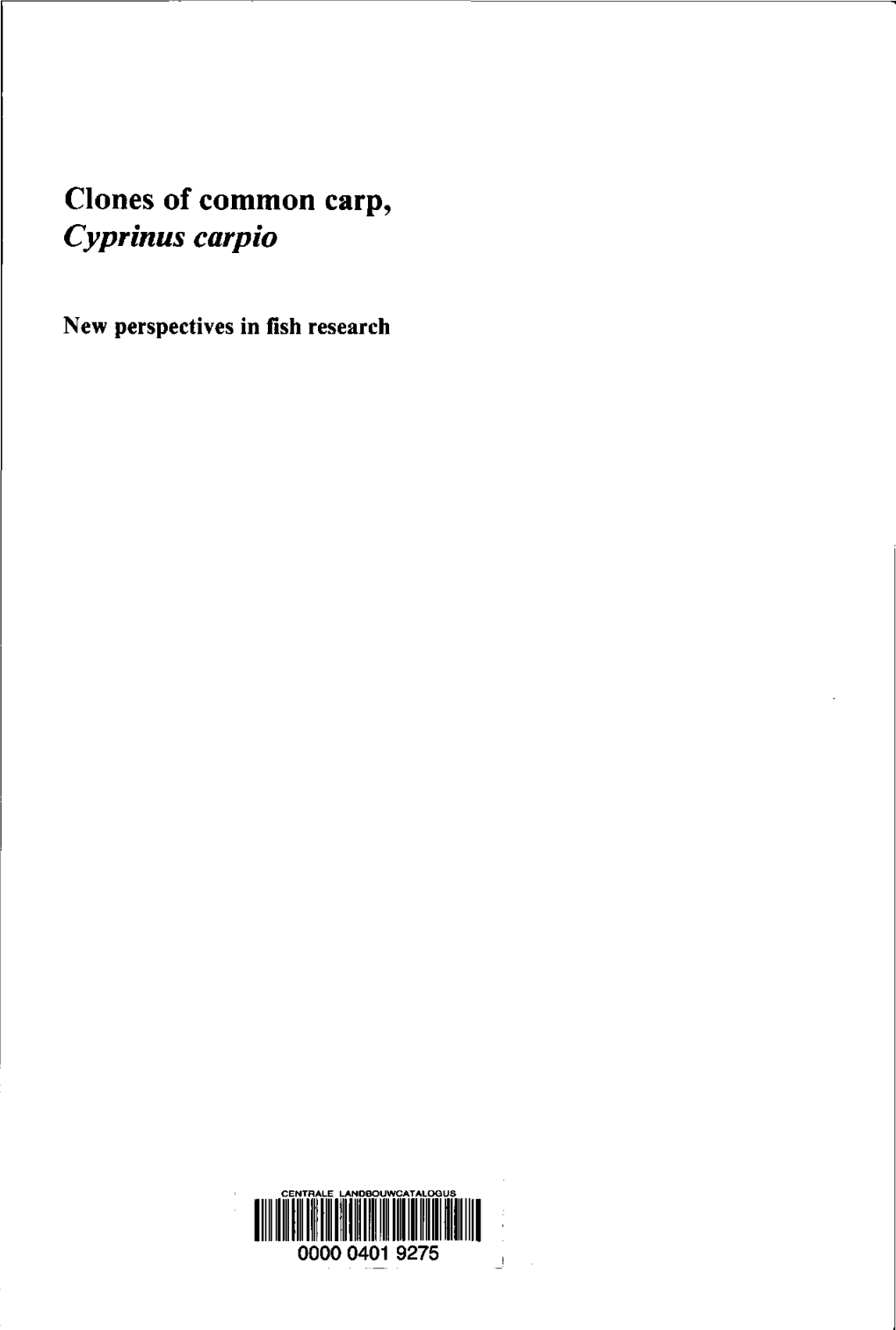 Clones of Common Carp, Cyprinus Carpio