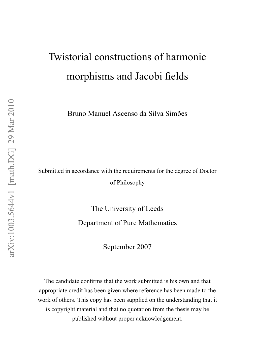 Twistorial Constructions of Harmonic Morphisms and Jacobi Fields
