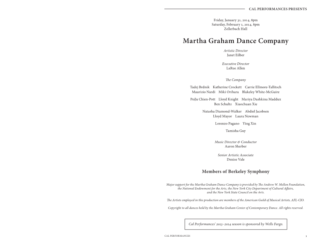 Martha Graham Dance Company