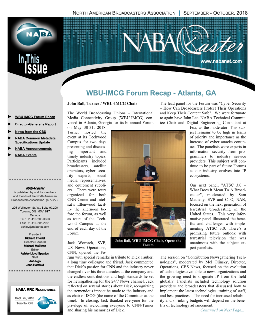 WBU-IMCG Forum Recap - Atlanta, GA