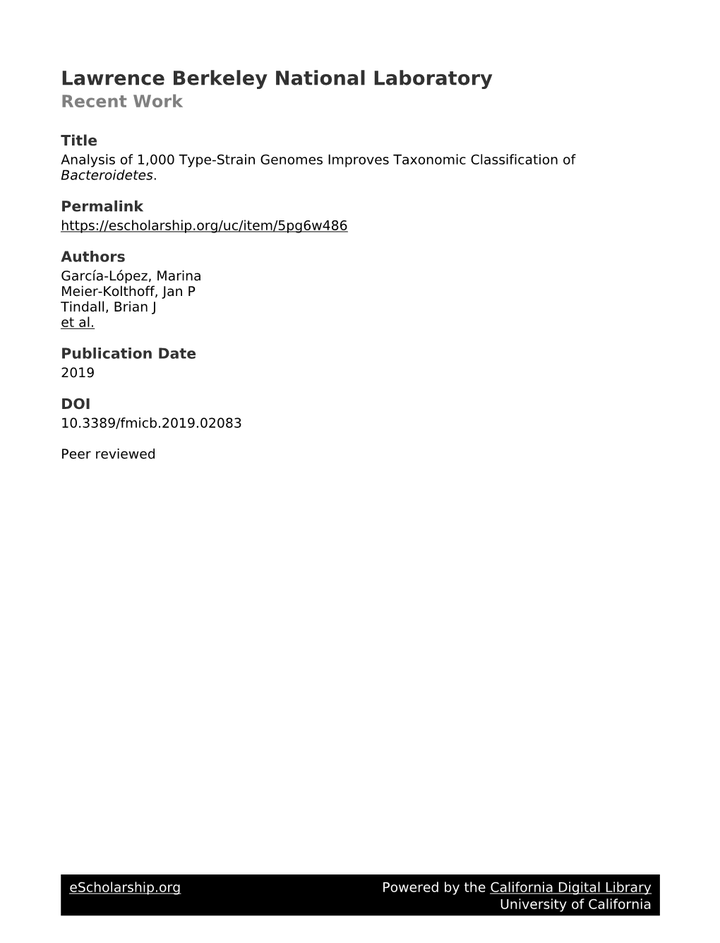 Analysis of 1000 Type-Strain Genomes Improves